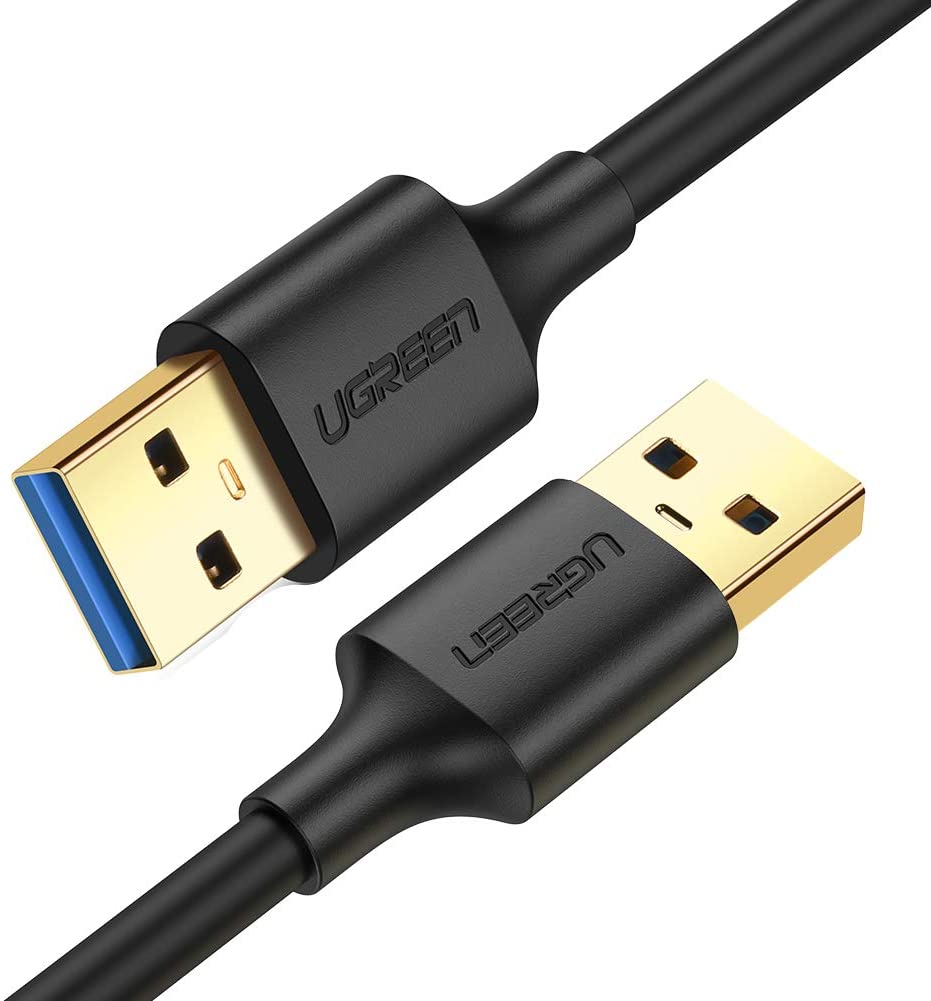 UGREEN USB 3.0 A to A Cable Type A Male to Male Cable Cord for Data Transfer Hard Drive Enclosures, Printers, Modems, Cameras (1.5FT) UGREEN USB 3.0 A to A Cable Type A Male to Male Cable Cord for Data Transfer Hard Drive Enclosures, Printers, Modems, Cameras (1.5FT)